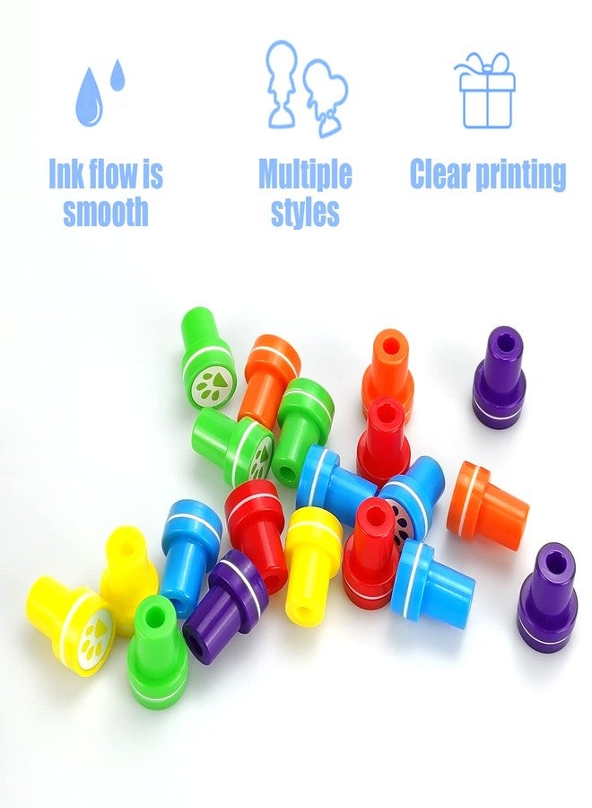 AHKUNMT Dog Paw Stamp,36pc Paw Print Stampers Self Inking Stamps Teacher Paw Party Favors and Paw Birthday Decorations Assorted Stamp Set for Classroom Party Educational Learning Activities Patrol - Image 3